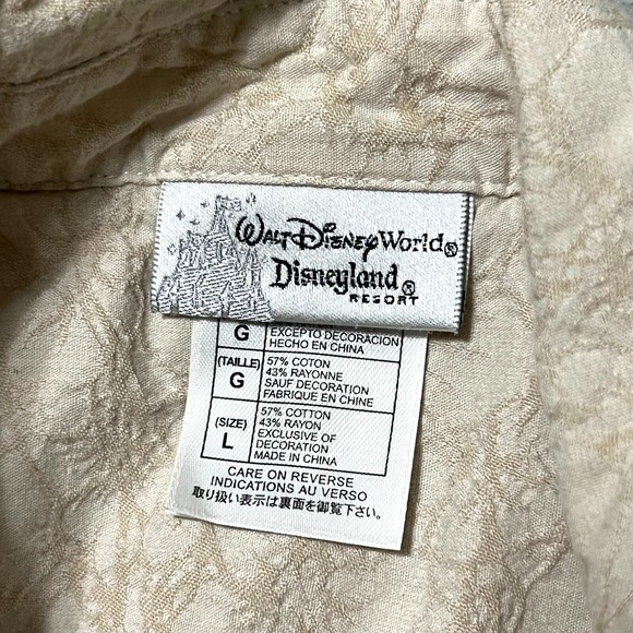 Vintage Disney Parks Mickey Mouse in Paradise Embroidered Camp Shirt Size L - Picture 7 of 7